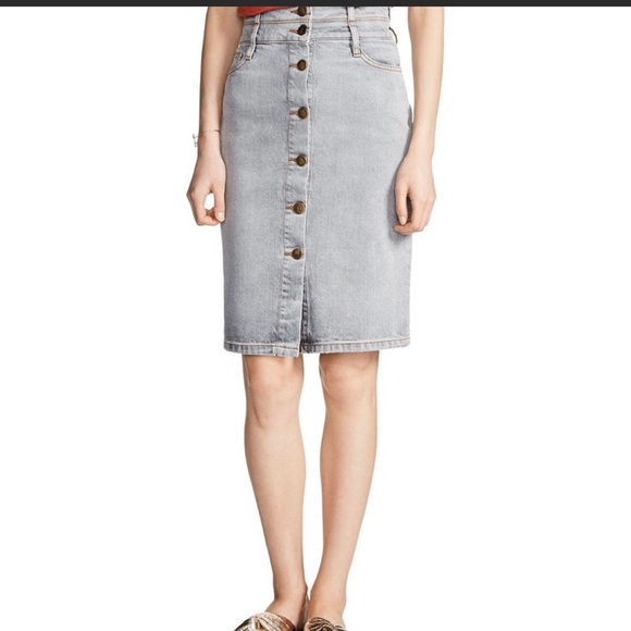 Authentic Maje denim gray skirt in size XS - Picture 4 of 12